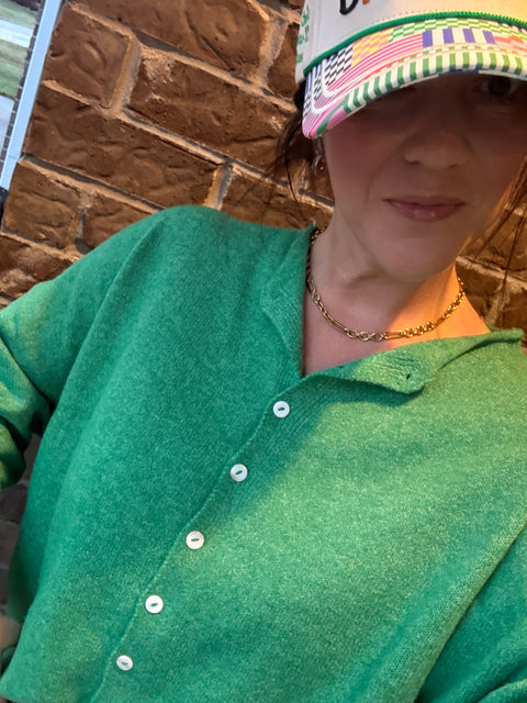 the Piper Cardi-Kelly Green