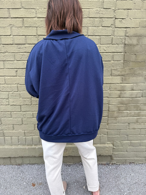 Easy Feeling Pullover-Navy