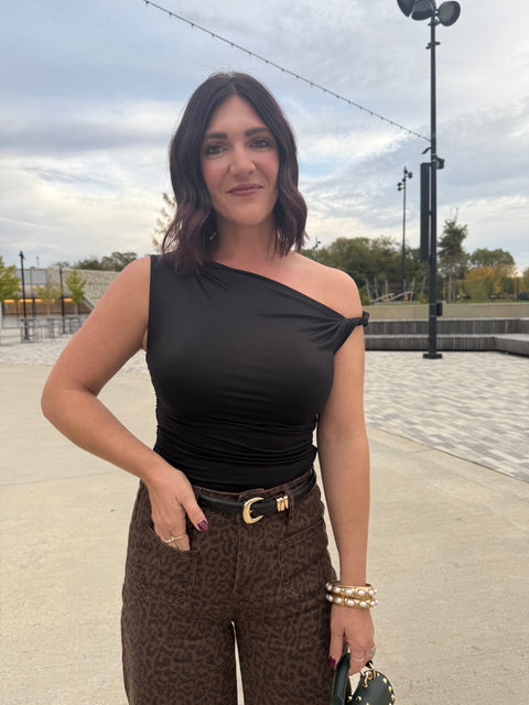 Asymmetrical Top-black