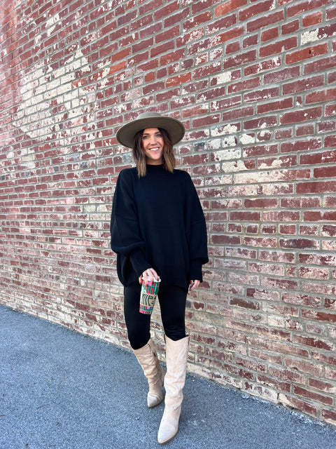 Living for Love Sweater - Black