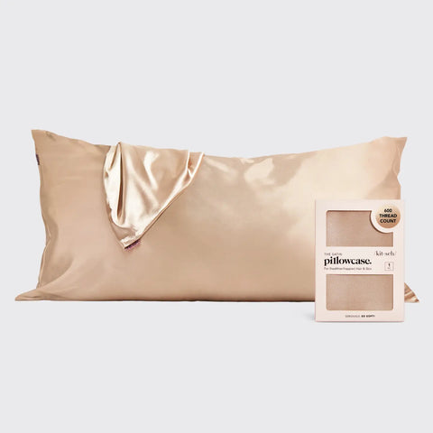 KING Satin Pillowcase-Champagne