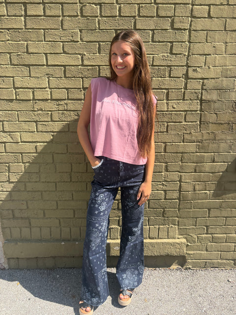 Bandana Denim- navy