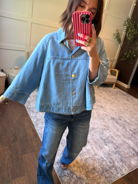 Cape Denim Jacket