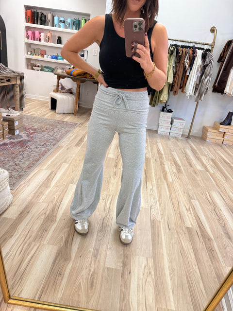 bubbled yoga pants-grey