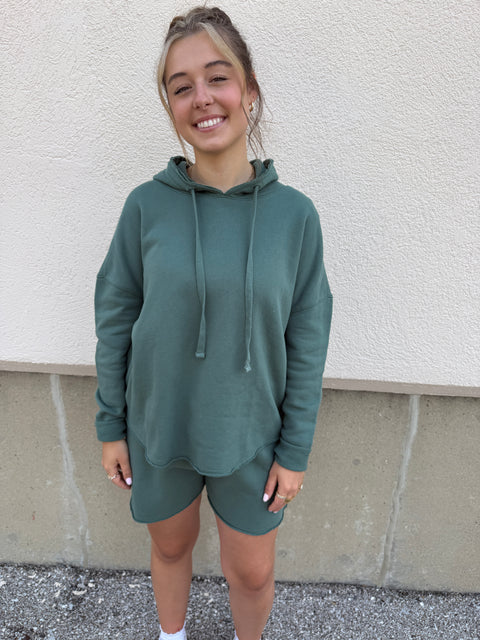 Malibu Hoodie-Eldergreen