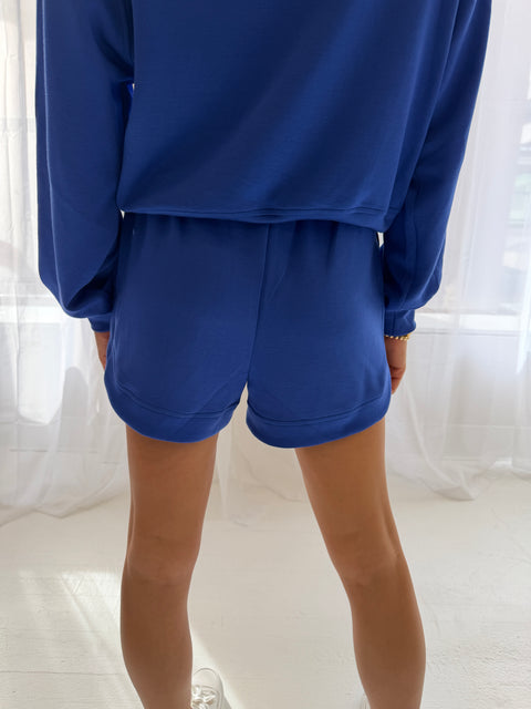 Just Ask Shorts-Cobalt