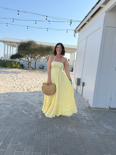 Paradise Dress-Yellow