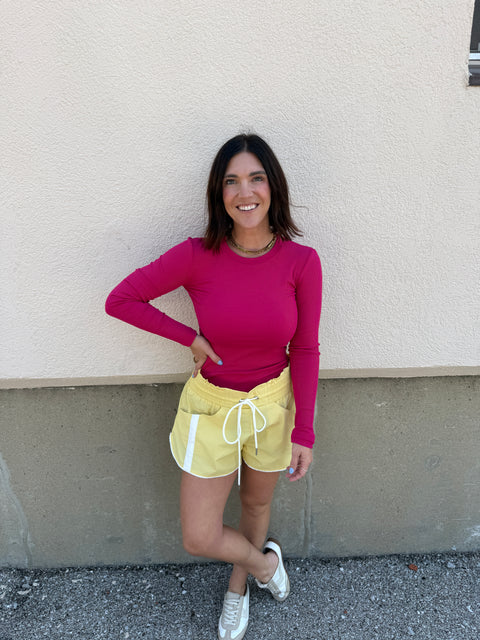 Aim High Shorts-Yellow