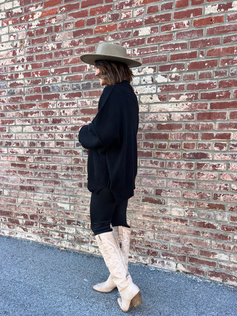 Living for Love Sweater - Black