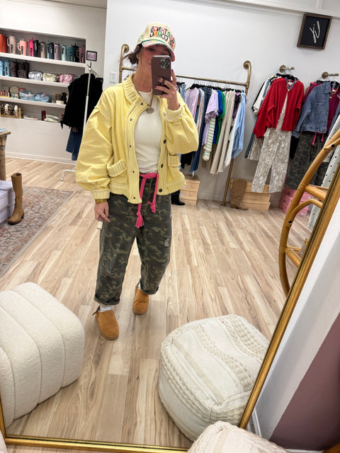 Just Right Cardi- Lemon