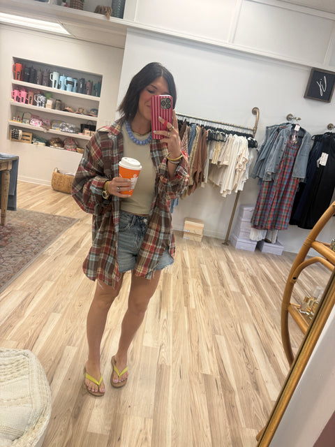 cabin trip plaid
