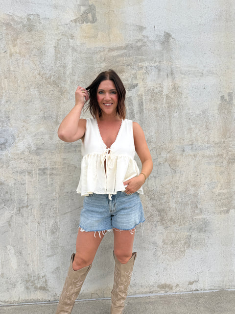 Steal My Thunder Top-Off White