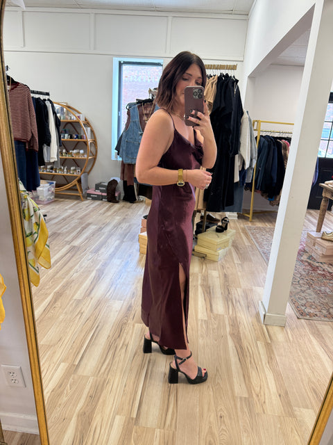 The Moment Dress-Cherry