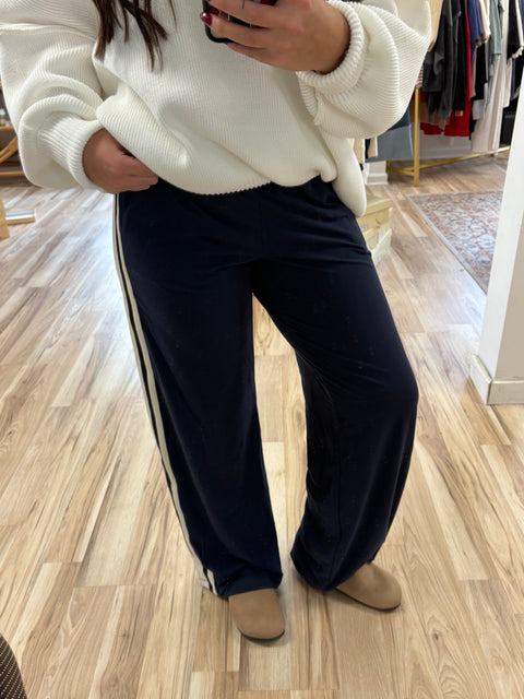 Butter Soft Track Pant-Navy