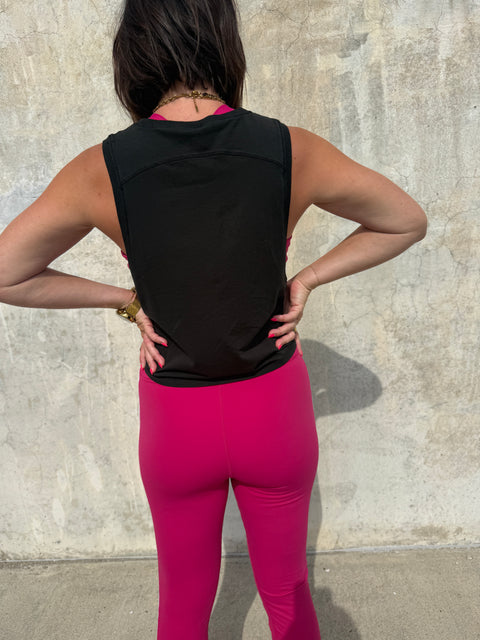 quick jog tank-black