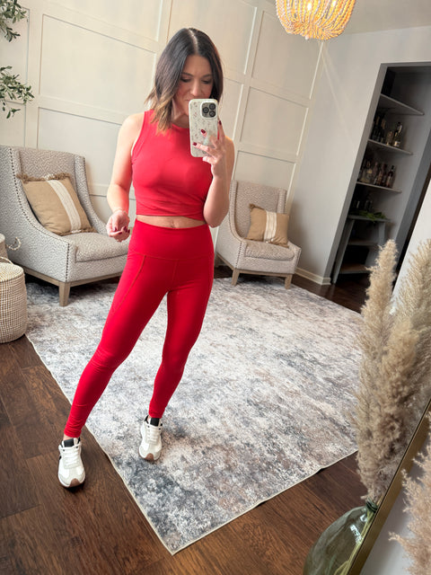 Venice Crossover Bra-Cherry