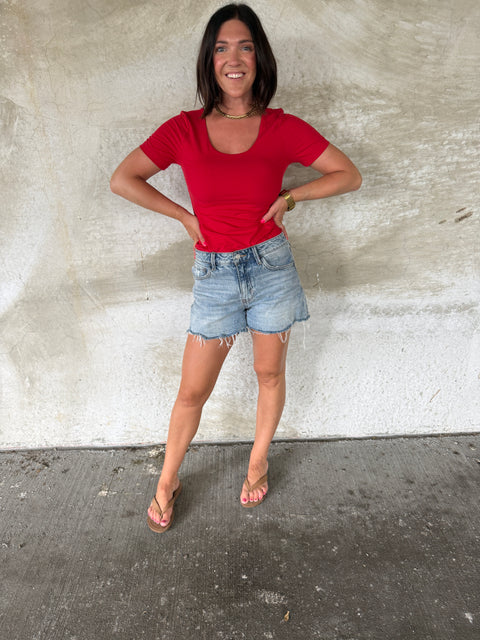 Done Deal Short Sleeve-red