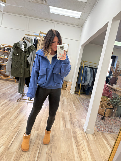 Tailgate All Day Pullover - Blue