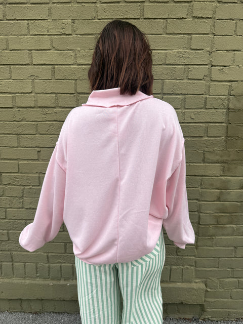 Easy Feeling pullover-lt pink