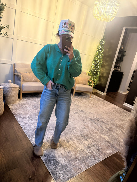 the Piper Cardi-Kelly Green