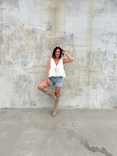 Steal My Thunder Top-Off White