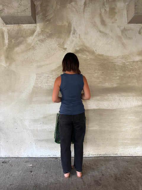 ribbed essential tank-ocean