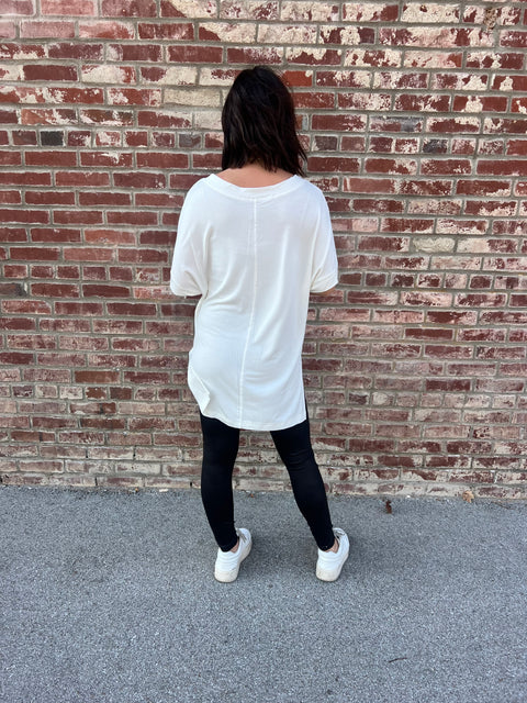 Dolman Tunic - White