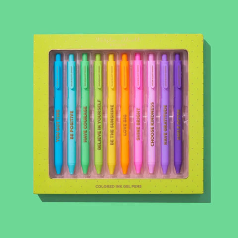 Motivational Gel Pen Set