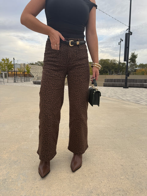Earth Leopard Denim