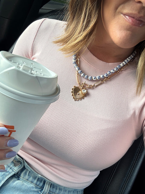 N-1711- heart necklace