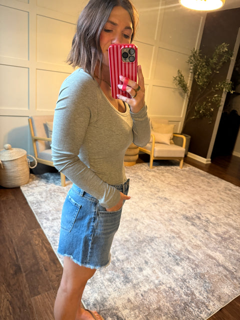 core Classic Long sleeve-grey