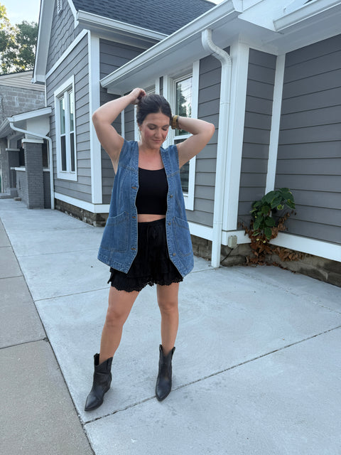 A Different View Vest-Blue