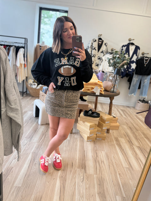 Leopard Mini Skirt