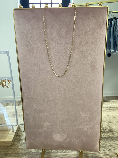 Paperclip Necklace 15.75"