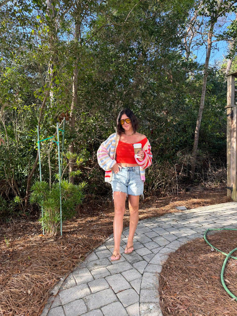 Multi Stripe Cardi