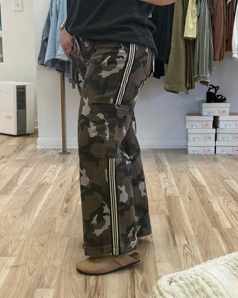 Striped Camo Cargos