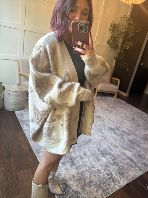 Written in the Stars Cardi-Cream