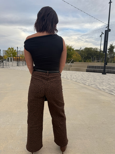 Earth Leopard Denim