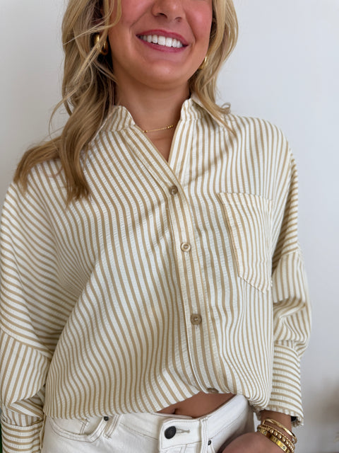 Striped Button Up