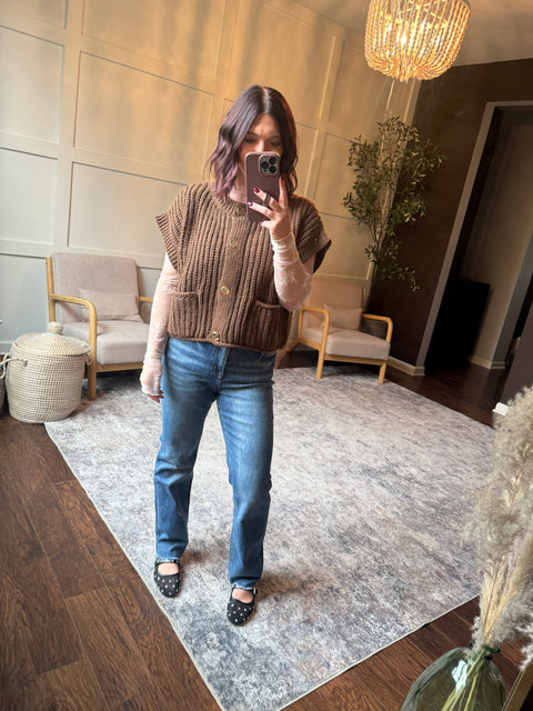 Going Nowhere Sweater-Brown