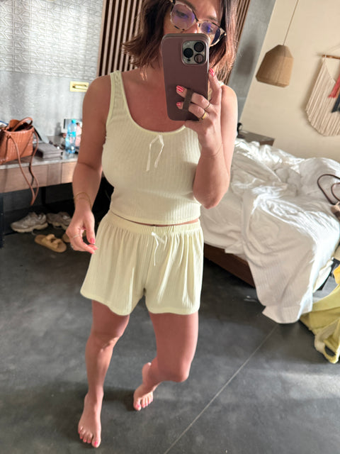 Pointelle Lounge Tank