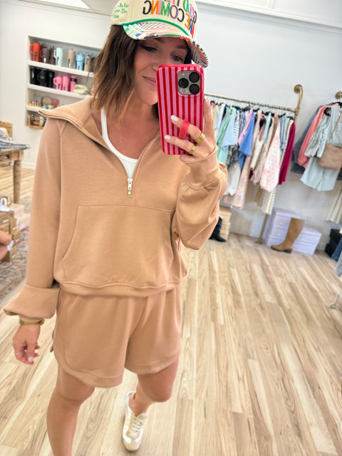 Just Ask Pullover-Dk Taupe