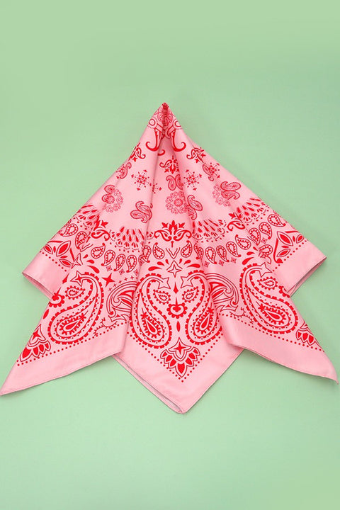 Floral Silk Bandana Scarves