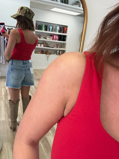 Done Deal Tank-Red