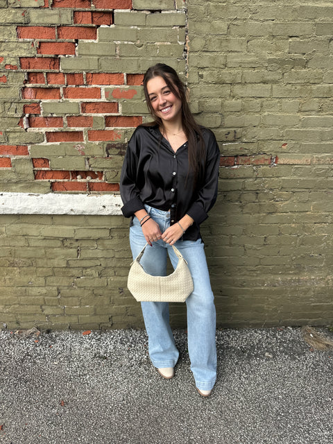 Woven Weave Shoulder Bag