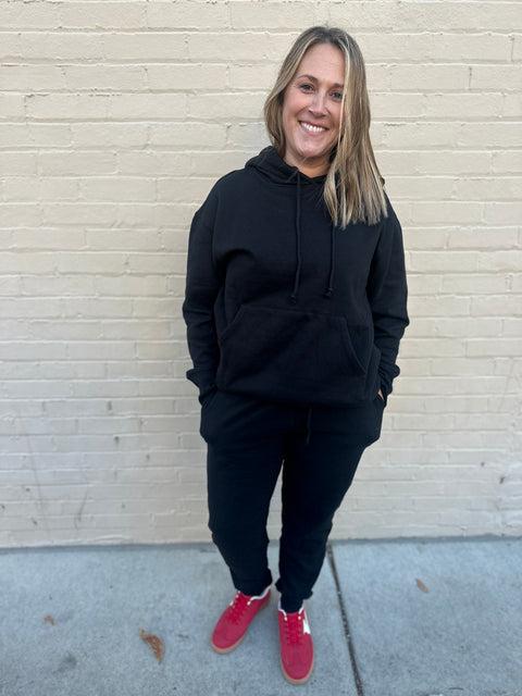 Drop off Hoodie-Black
