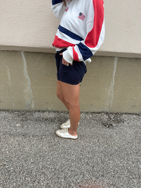 V-Crossover Short- Navy