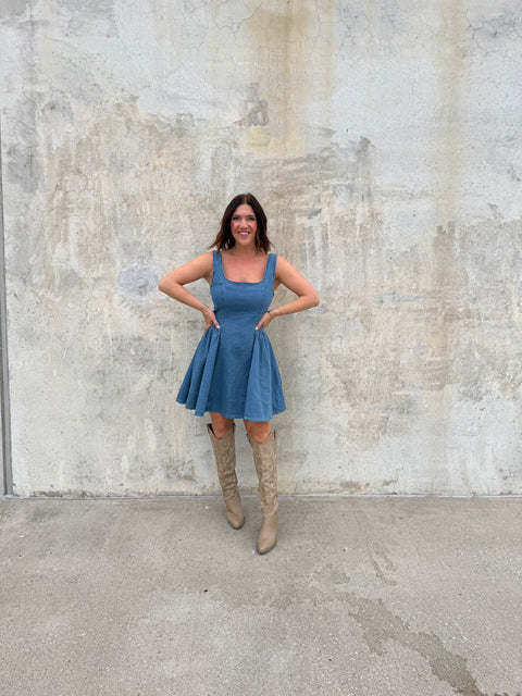 Front Row Denim Dress