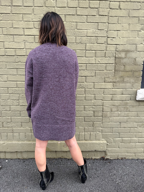 Perfect Timing Dress-Plum