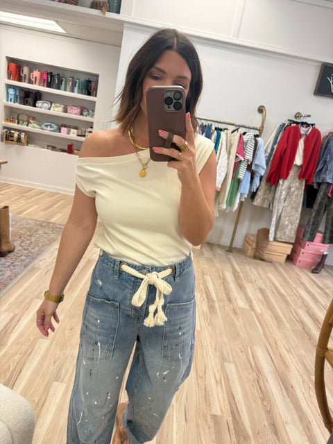 painted rope denim-blue denim